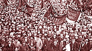 Митинг в Харькове 1 мая 1917 года. Ян Славинский в первом ряду слева
